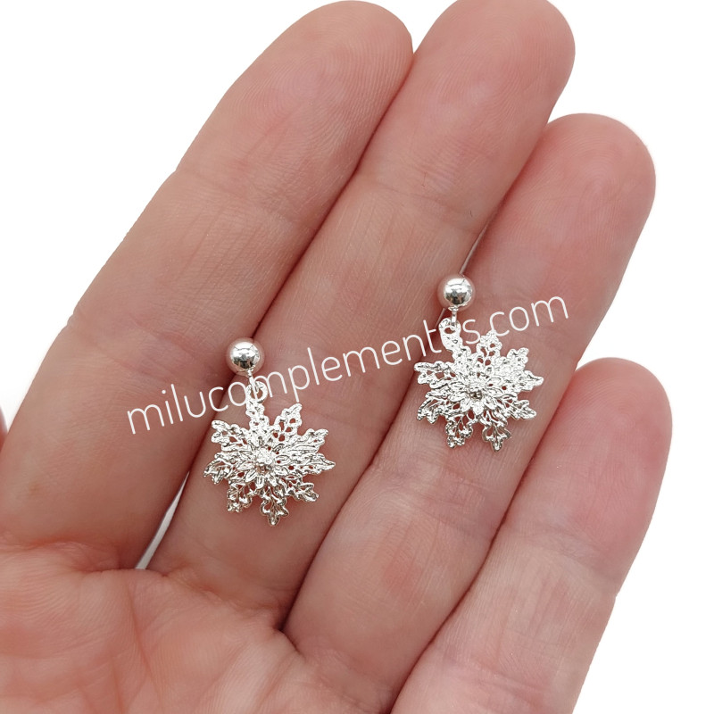 Pendientes Eguzkilore de plata de ley 925 calados