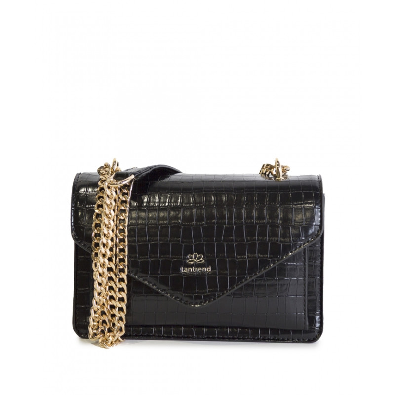 Bolso bandolera Tantrend color negro de cadena