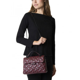 Bolso bandolera Tantrend color burdeos de señora