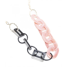 Collar largo Tantrend rosa y gris nueva colección