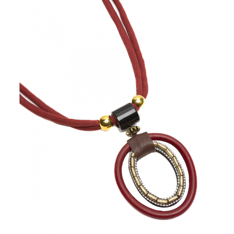 Collar largo Tantrend rojo oscuro nueva temporada