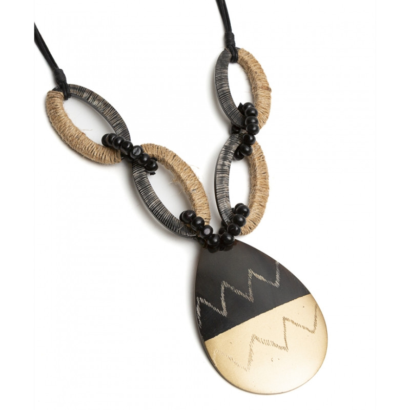 Collar largo Tantrend natural y beige online de mujer