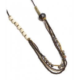 Collar largo Tantrend tonos tierra de chica online