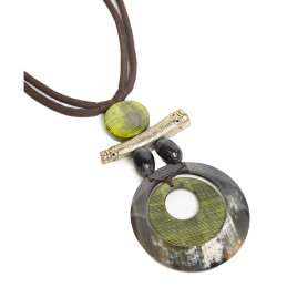 Collar largo Tantrend color natural caqui