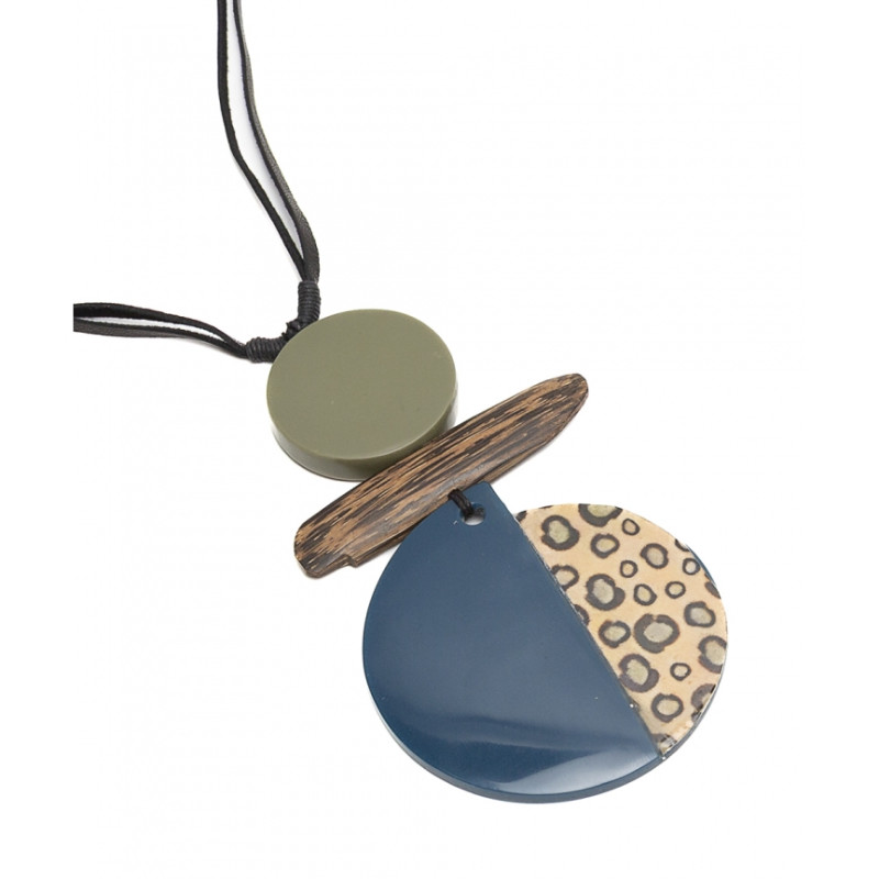 Collar largo Tantrend verde/azul
