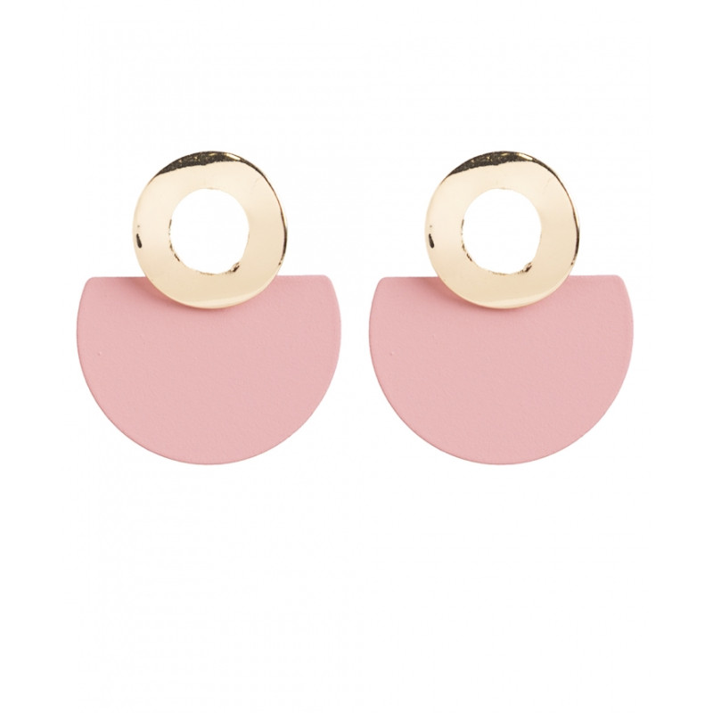 Pendientes Tantrend color rosa/dorado