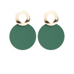 Pendientes Tantrend color verde/dorado de chica