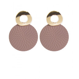 Pendientes Tantrend color beige/dorado de señora nueva colección
