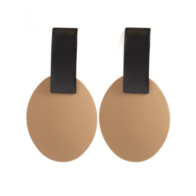 Pendientes Tantrend color beige/negro nueva temporada
