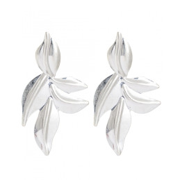 Pendientes Tantrend plateado satinado de chica