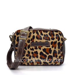 Bolso bandolera Caramelo animal print Leopardo de mujer online