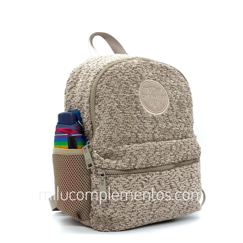 Mochila Caramelo color taupe de mujer en tienda online