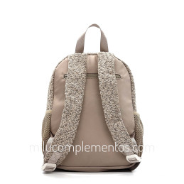 Mochila Caramelo color taupe de mujer