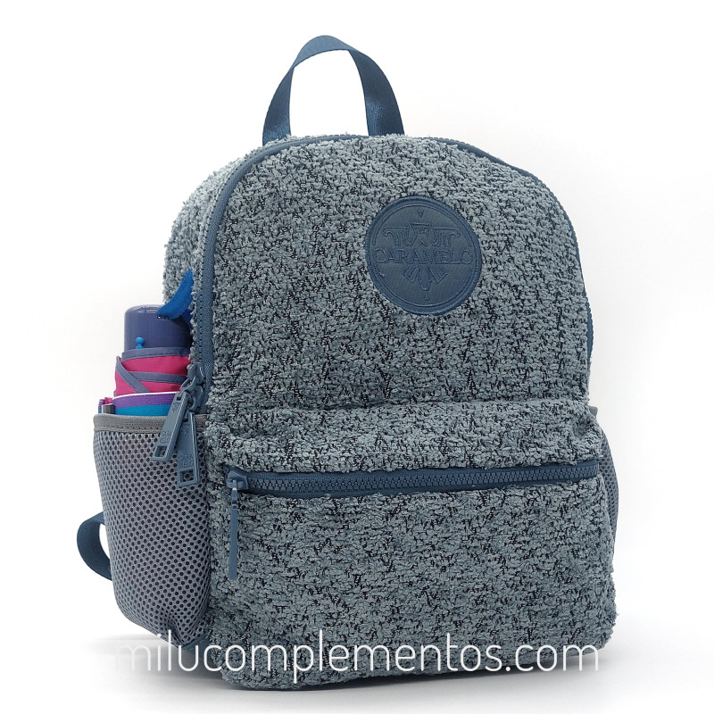Mochila Caramelo color azul de mujer colección Lana