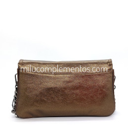 Bolso bandolera Caramelo color bronce de mujer