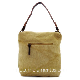 Bolso bandolera Caramelo color ocre de mujer
