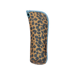 Paraguas plegable Ezpeleta color marrón animal print de neopreno