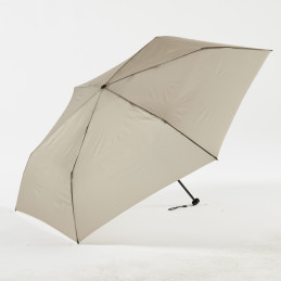 Paraguas plegable Ezpeleta taupe ultraligero fibra de carbono