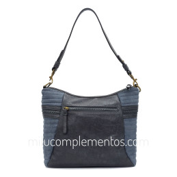 Bolso bandolera Caramelo color gris azulado