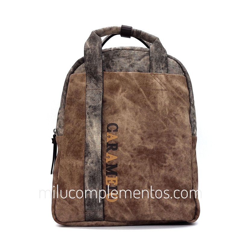 Mochila Caramelo color marrón de mujer