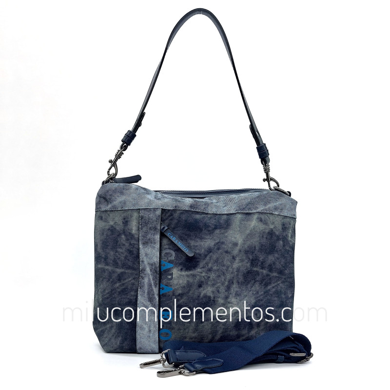 Bolso bandolera Caramelo color azul de señora