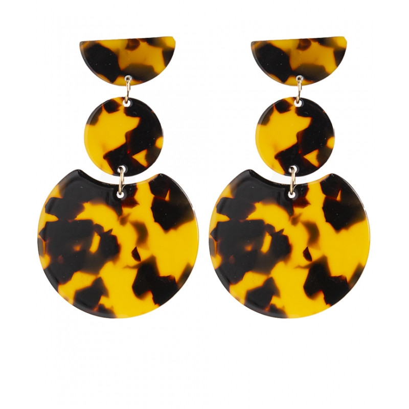Pendientes Tantrend color ocre de mujer