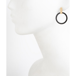Pendientes Tantrend negro/dorado nueva colección