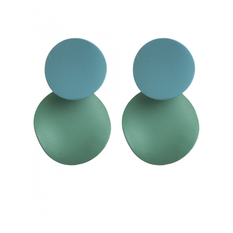 Pendientes Tantrend color turquesa/verde de chica