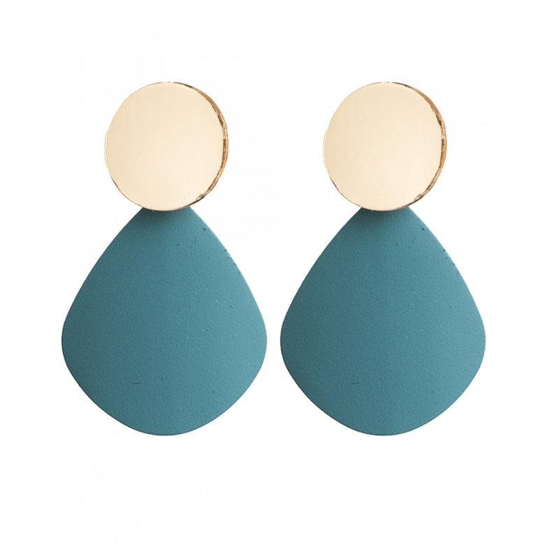 Pendientes Tantrend color turquesa/dorado de mujer