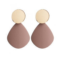 Pendientes Tantrend color mocca/dorado en tienda online