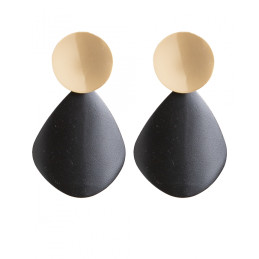 Pendientes Tantrend color negro/dorado