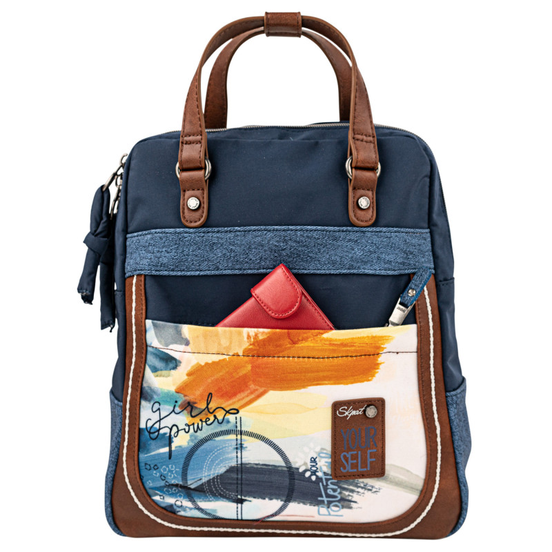 Mochila Skpat color azul multicolor de mujer de la colección Sirmione