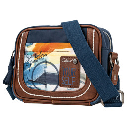 Bolso bandolera Skpat azul multicolor de mujer de la colección Sirmione