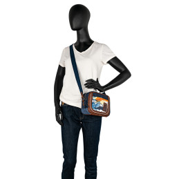 Bolso bandolera Skpat azul multicolor de mujer de la colección Sirmione online